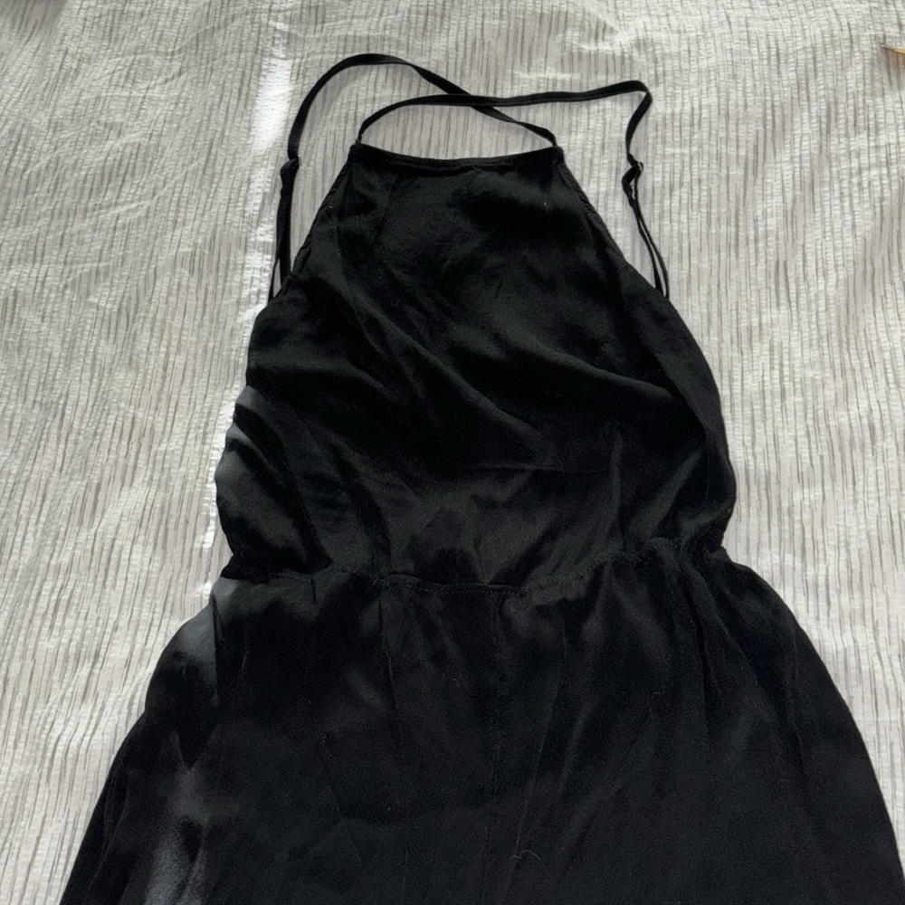 NWT American Eagle Don’t Ask Why High Neck Open Back Jumpsuit - Picture 9 of 10
